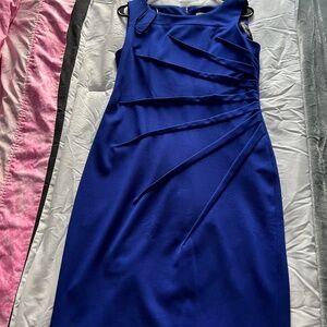 Calvin Klein Sleeveless Starburst Stitch Sheath Dress